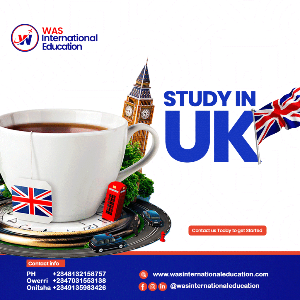 Study in the UK With WAS International Education